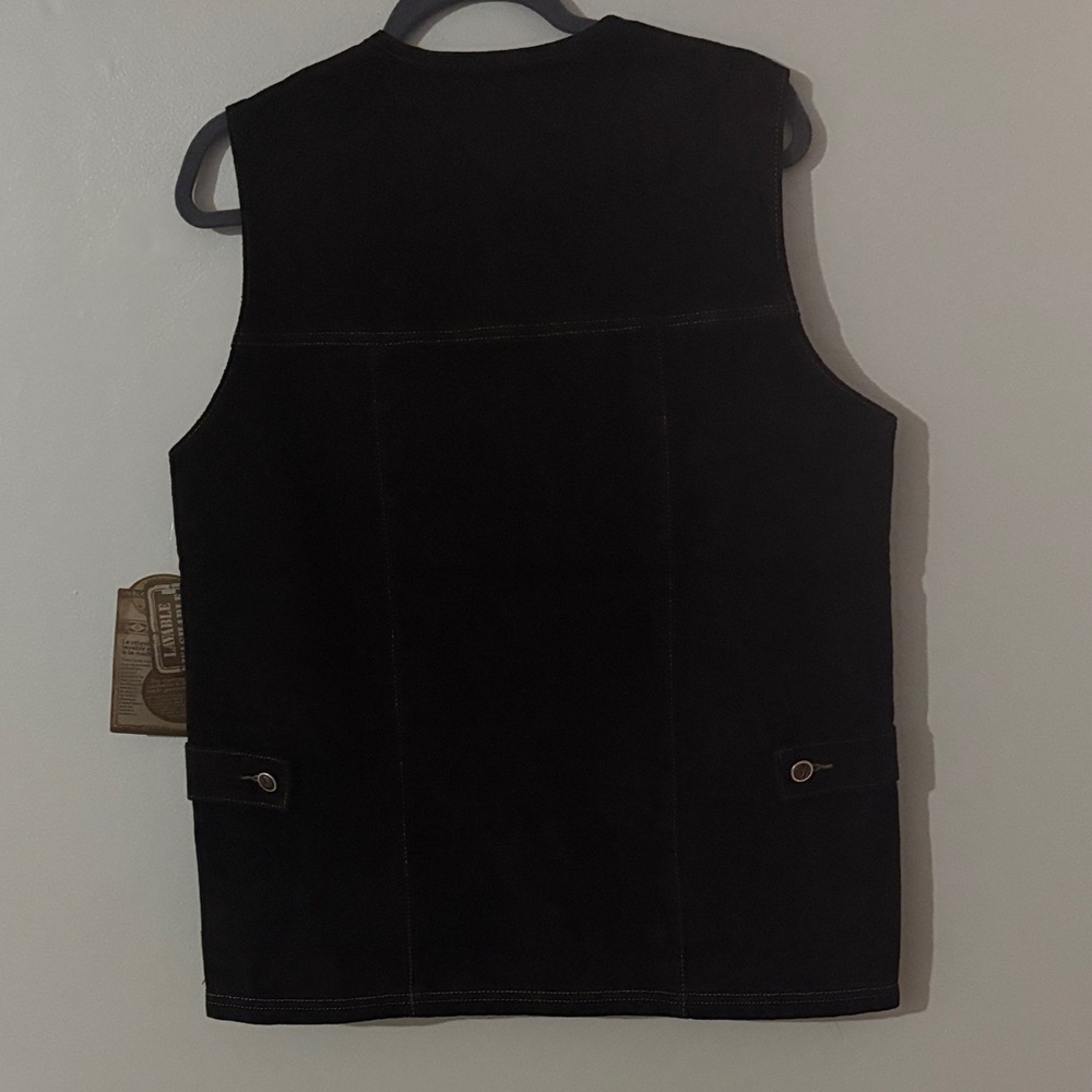 Vintage Skotts Suede Leather Vest – Western Cowboy Style (New) - Picture 7 of 11